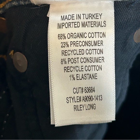 NWT Agolde Riley Long High Rise Straight Jeans Cypher Size 26 - Picture 13 of 14